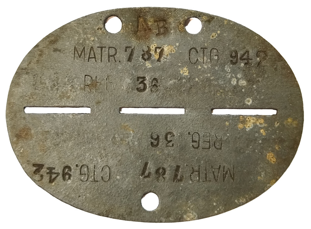 Romanian dogtags / from Stalingrad
