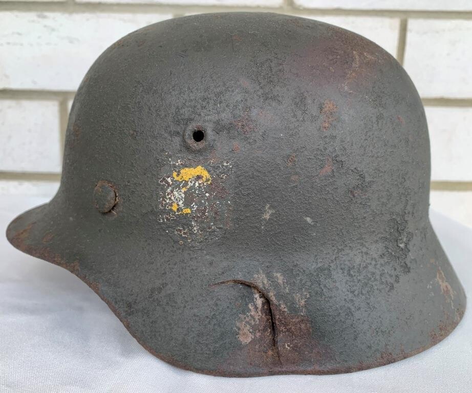 German helmet M40 / from Stalingrad