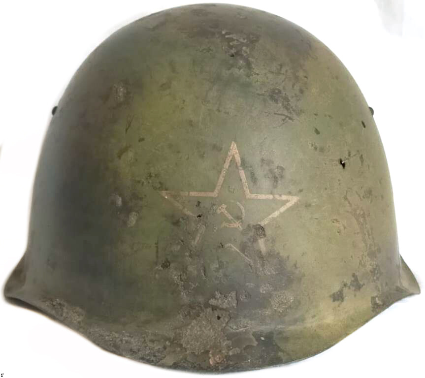 Soviet helmet SSh39 / from Stalingrad