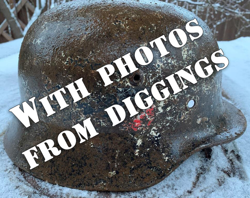 German helmet M35 / from Stalingrad