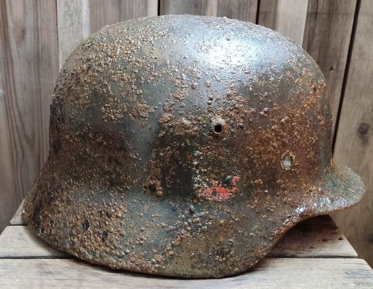 German helmet M35 DD / from Stalingrad