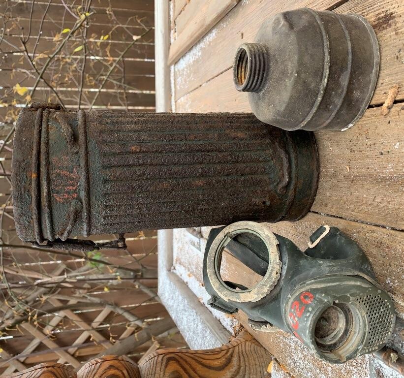 Gasmask canister / from Stalingrad