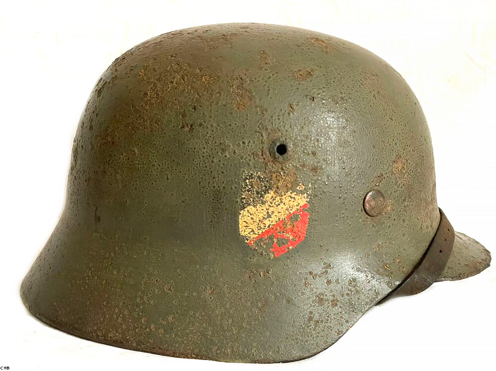 German helmet M35 DD / from Stalingrad