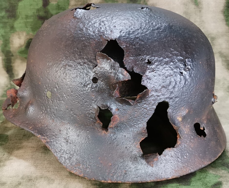 German helmet M35 / from Novgorod