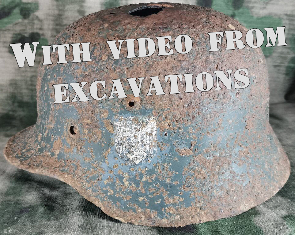 Wehrmacht helmet M35 DD / from Smolensk