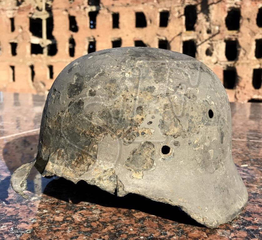 German helmet M35 / from Stalingrad