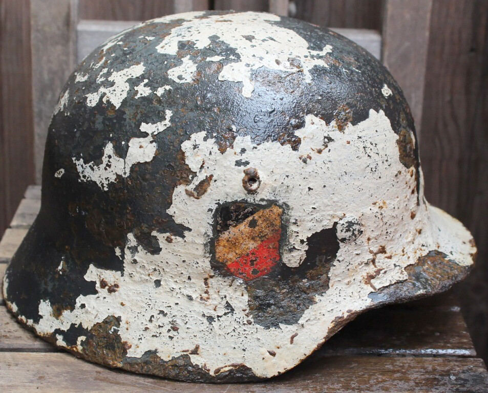 Winter camo helmet M35 DD / from Novgorod