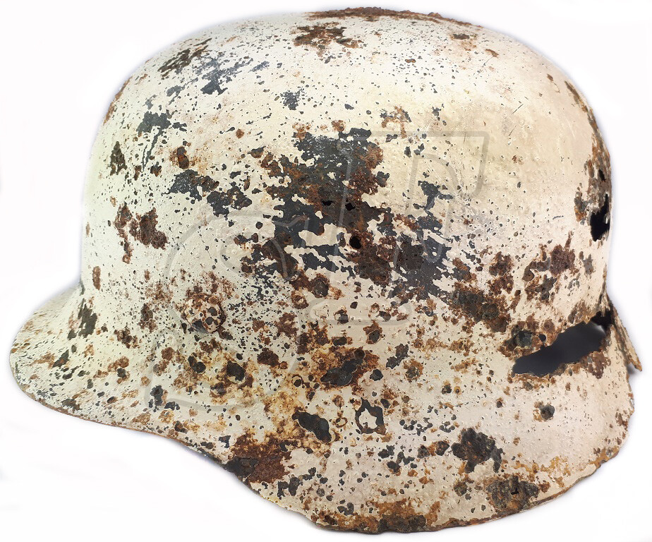 Winter camo helmet М40 / from Stalingrad