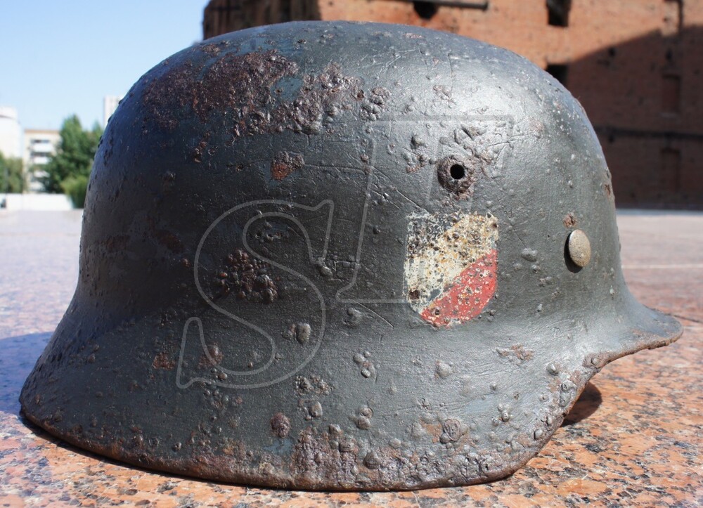 German helmet М35 from Stalingrad