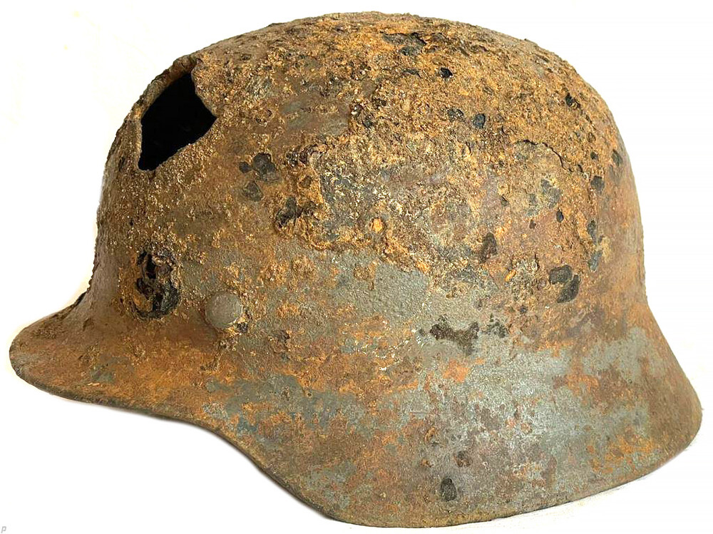 German helmet M35 / from Demyansk pocket