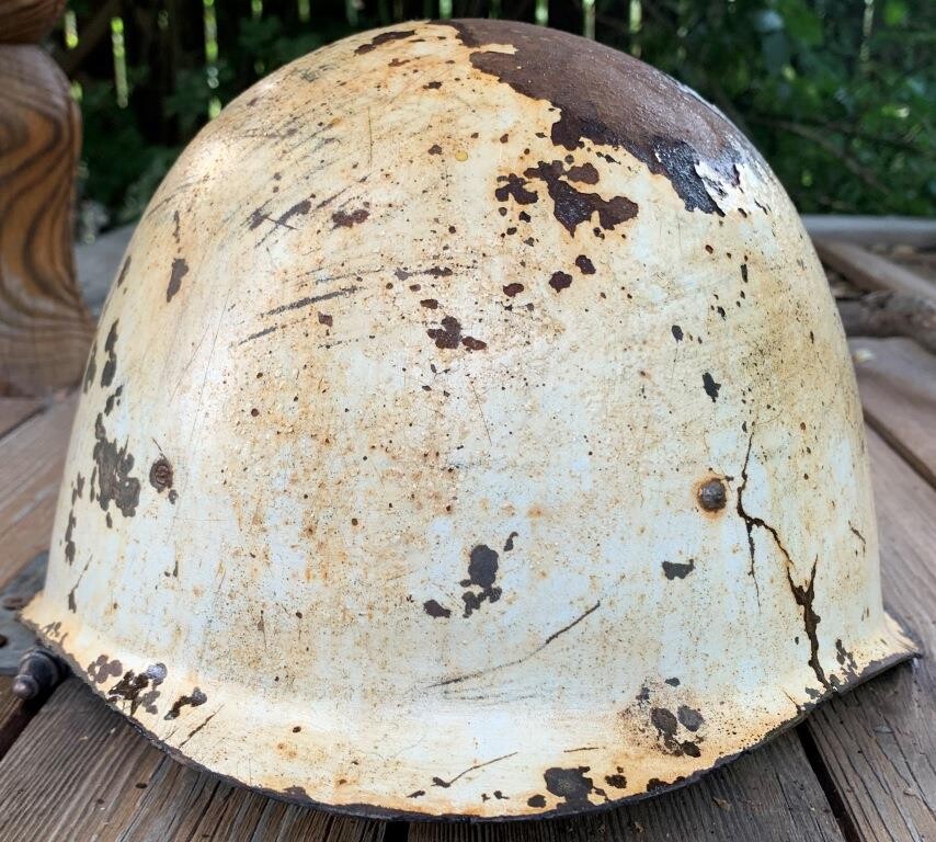 Soviet helmet SSh40 / from Leningrad