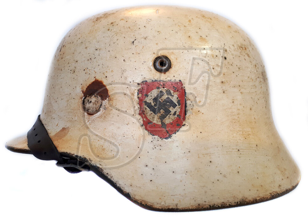 Helmet M35, Waffen SS / Restoration