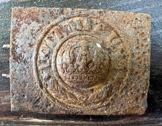German belt buckle "Gott mit Uns" / from Konigsberg
