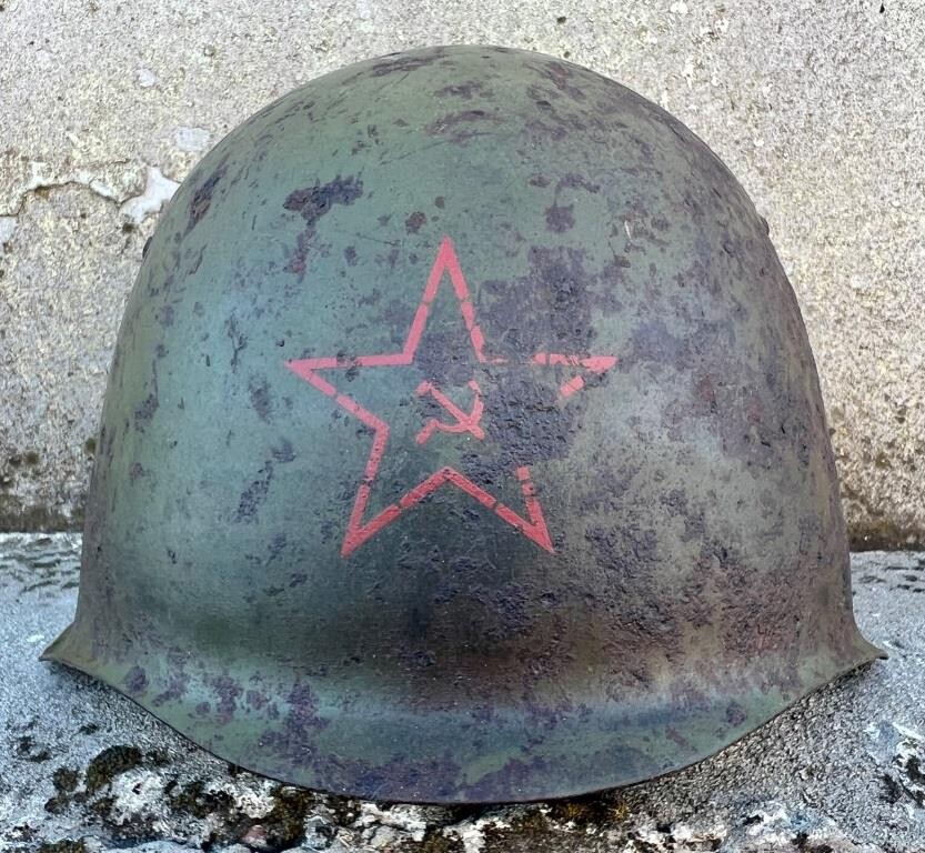 Soviet helmet SSh39 / from Stalingrad