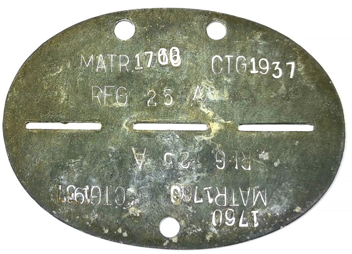 Romanian dogtag / from Stalingrad