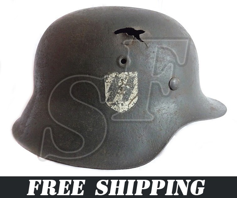 German helmet M40 / Estonian battalion of 5th SS Panzer Division Wiking