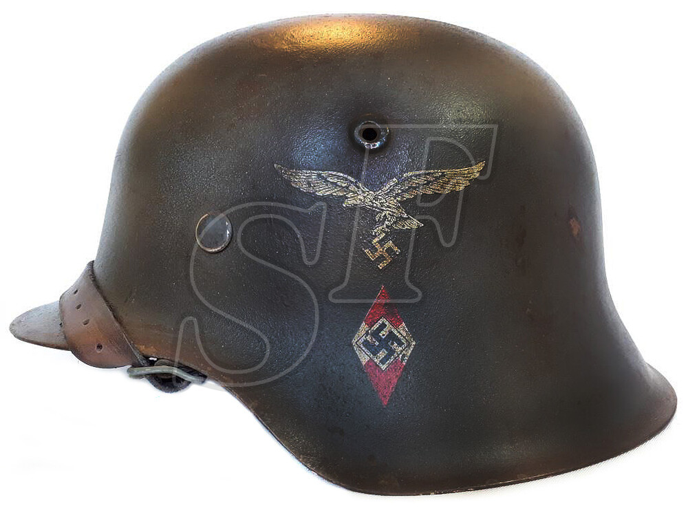 Helmet M42 of Hitler Youth Flak Helper’s / Restoration