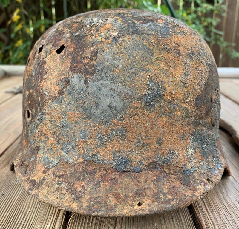 German helmet M40 / from Murmansk