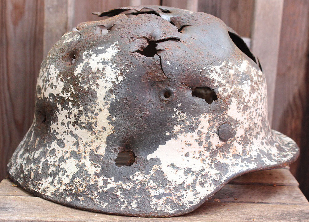 German helmet M40 / from Koenigsberg