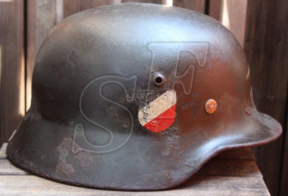 German helmet М35 from village Zapadnovka