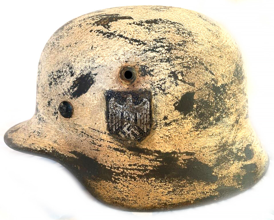 Restored German helmet M35 DD, Wehrmacht