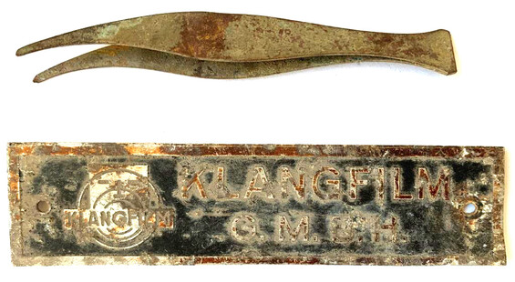 Nameplate and tweezers