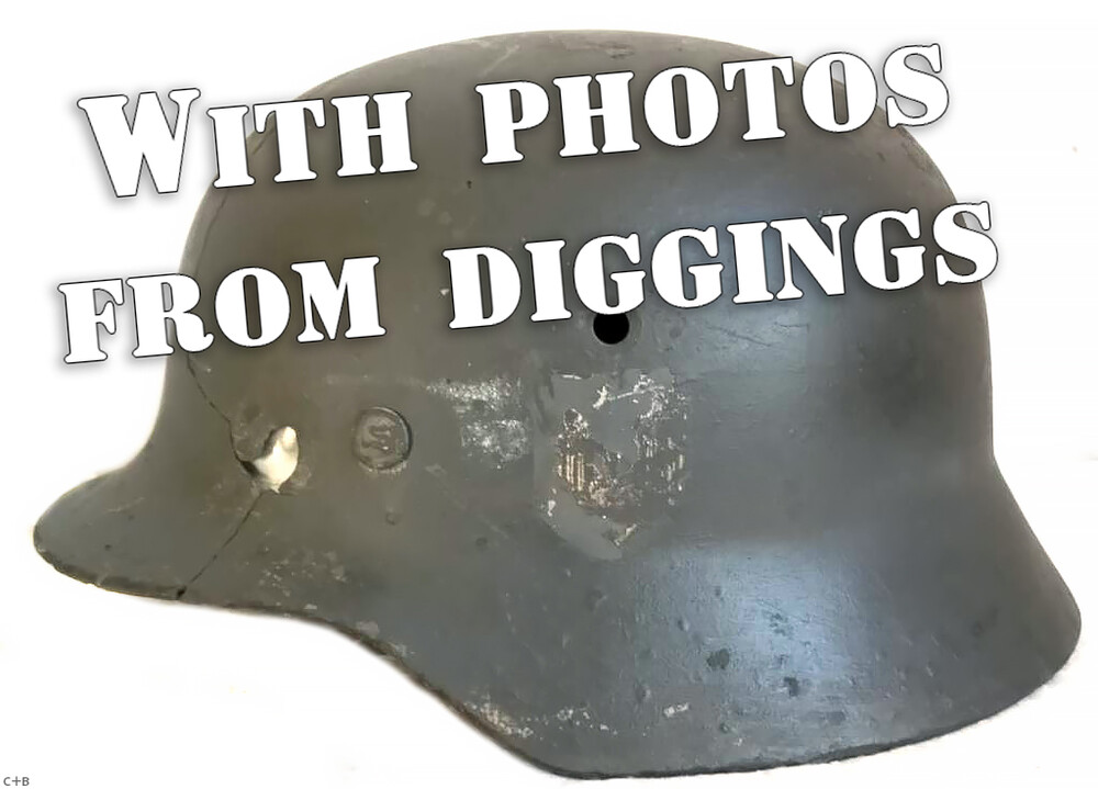 Wehrmacht helmet M35 / from Novgorod