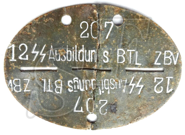 Dog tag 12 ss ausbildungs BTL ZBV