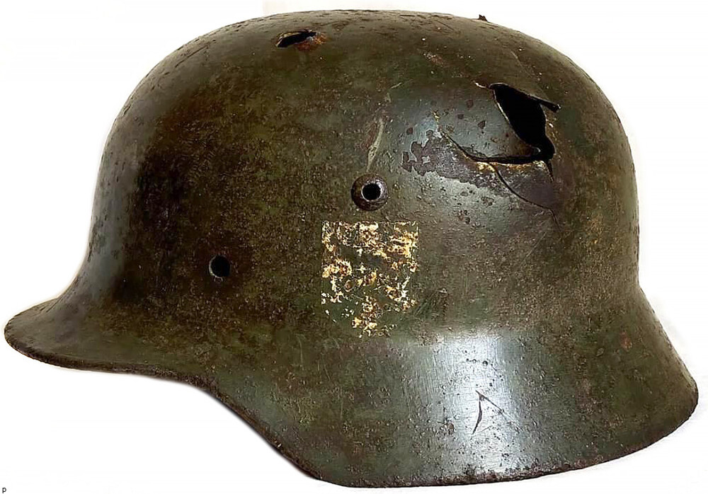 German helmet M35 DD / from Rzhev