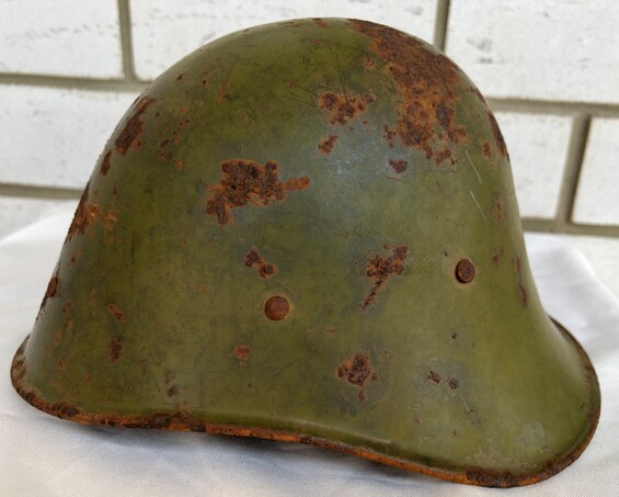 Romanian helmet / from Stalingrad