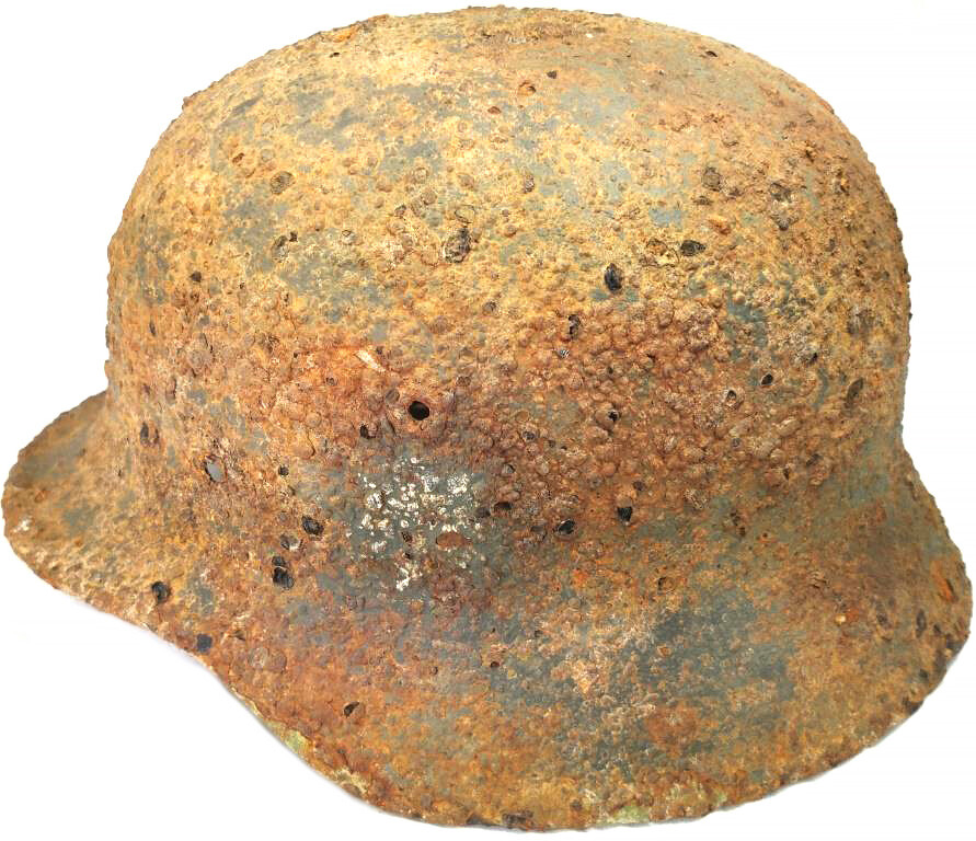 German helmet M40 / from Stalingrad