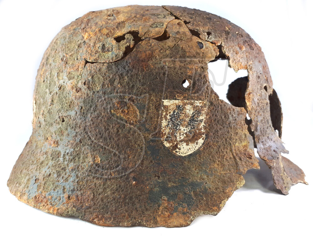 Helmet M35 Waffen SS / from Demyansk Pocket