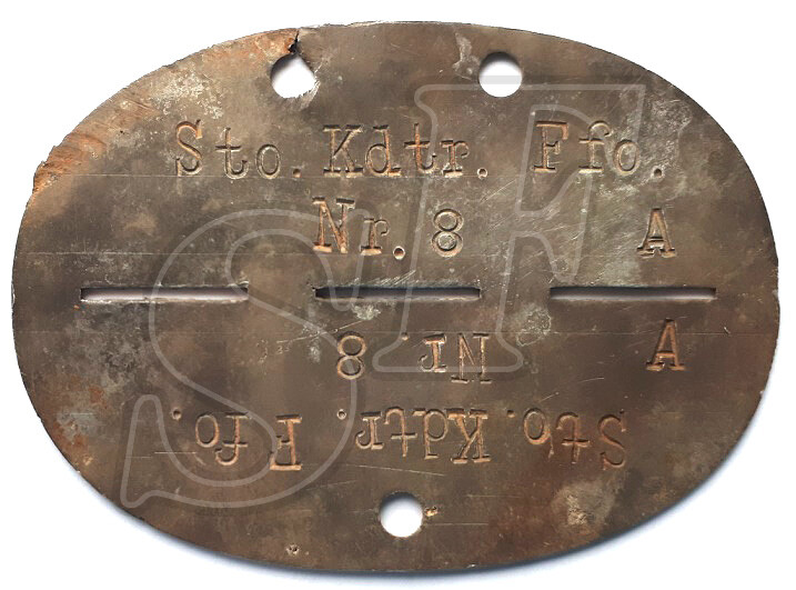 Dogtag Sto.Kdtr.F fo / from Stalingrad