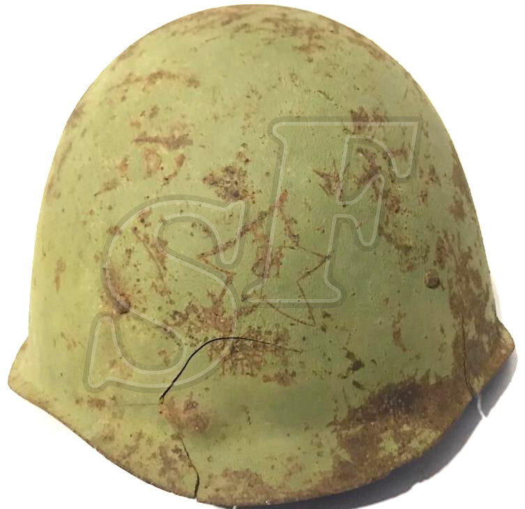 Soviet helmet SSh40 / from Stalingrad