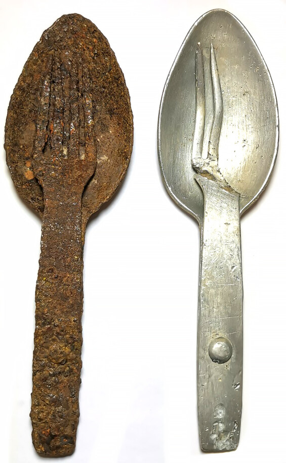 2 forks-spoons / from Stalingrad