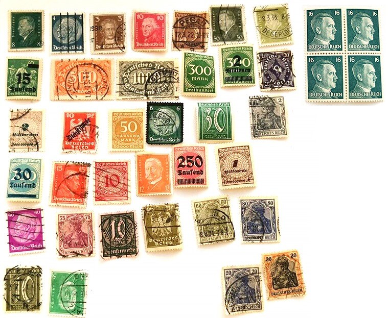 Postage stamps, Third Reich