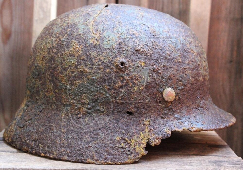 German helmet M35 from Koenigsberg