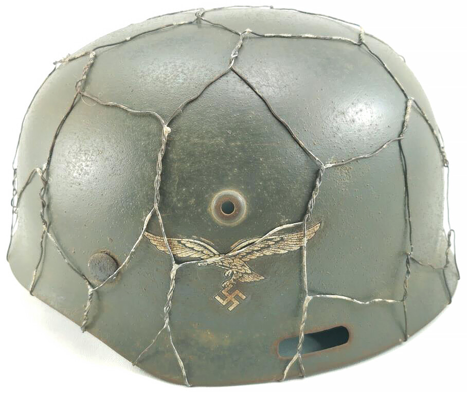 Restored German helmet M35 (M37), Paratrooper