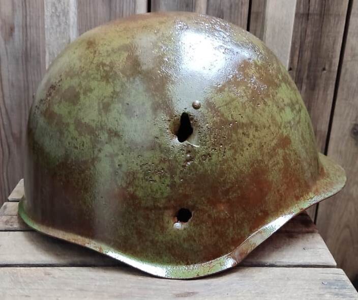 Soviet helmet SSh39 / from Stalingrad