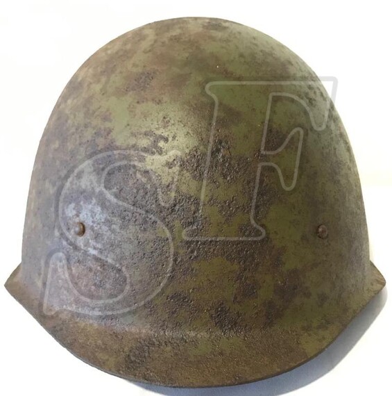 Soviet helmet SSh40 / from Stalingrad