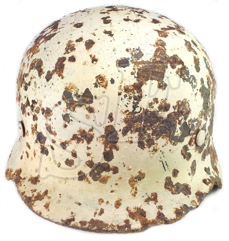Winter camo helmet M40 / from Stalingrad