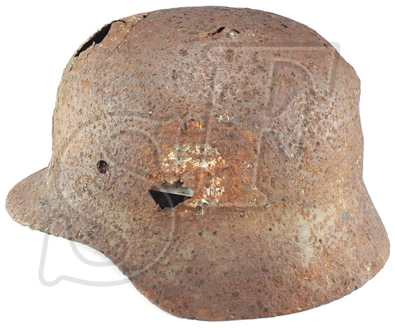 German helmet M35 / from Koenigsberg