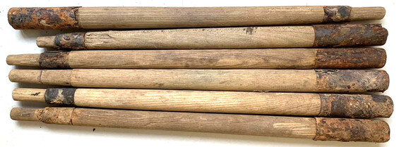 Wooden tent stakes