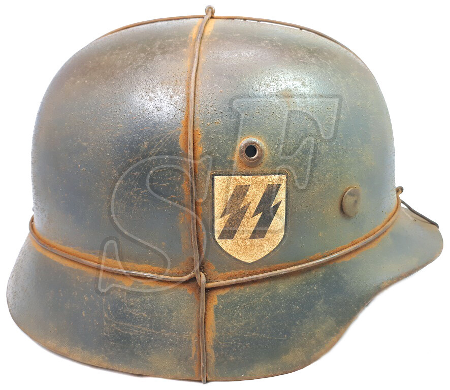 Waffen SS helmet M35 DD / Restoration
