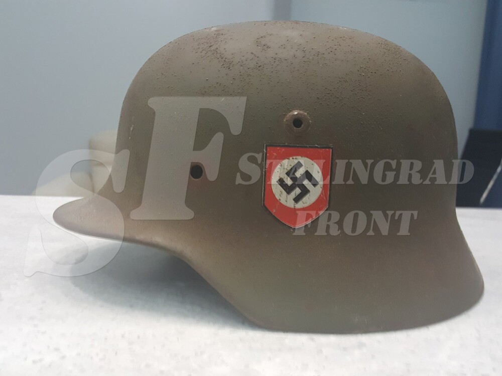Steel helmet M-35 Kuzmichi village [Restoration]