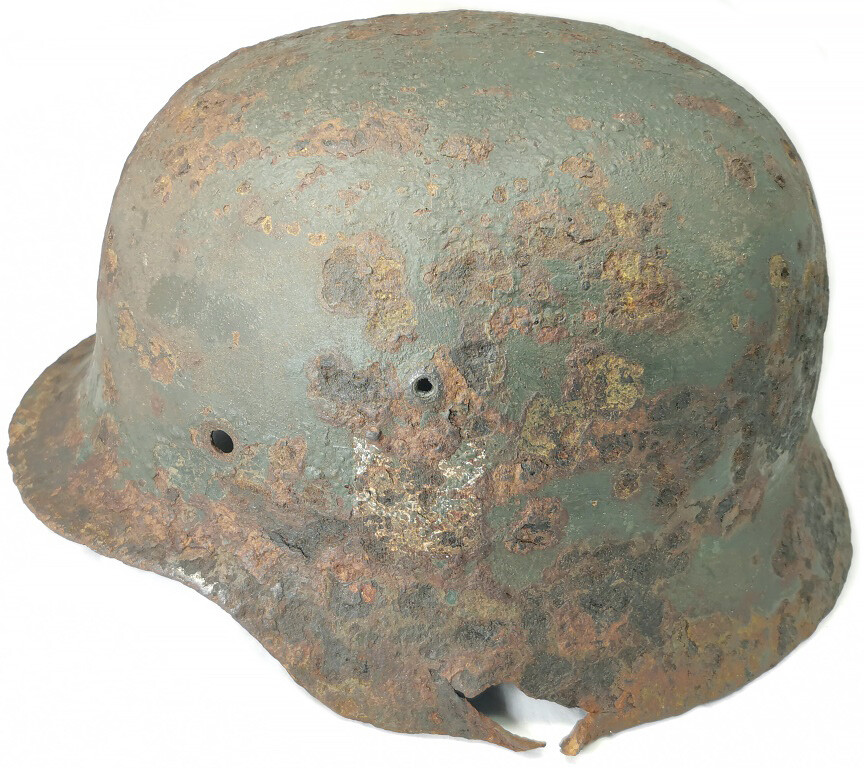 German helmet M35 / from Demyansk pocket