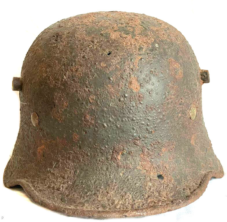 German helmet M17 / from Konigsberg