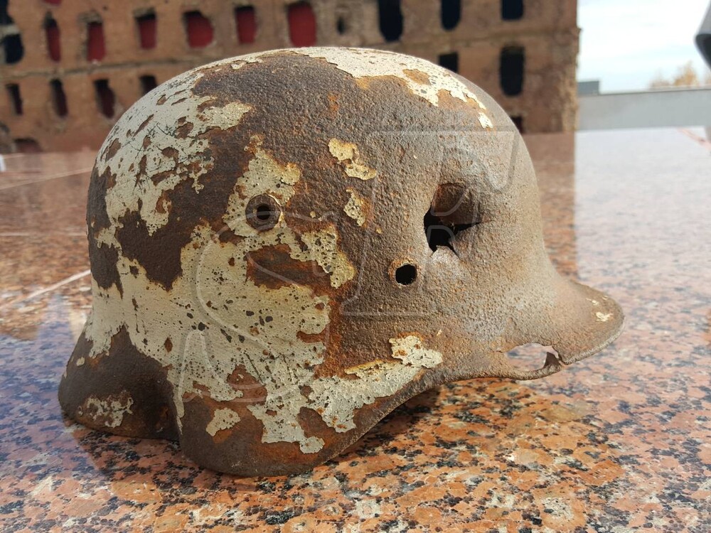 Steel helmet M40 from airfield Gumrak