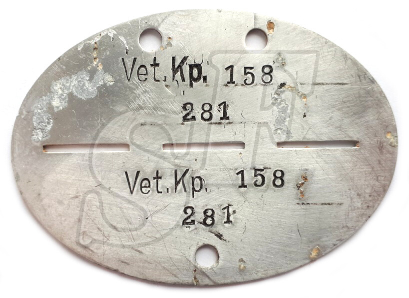 Dog tag Vet.Kp.158