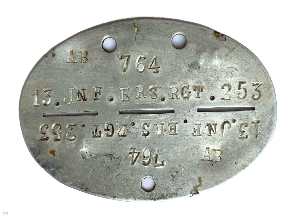 German dogtag 13.Jnf.Ers.Rgt.253 / from Moscow
